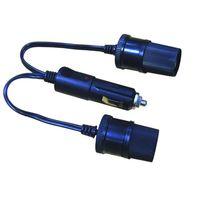 12v twin socket adaptor straight leads