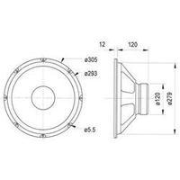 12 speaker chassis visaton w300 120 w 8 