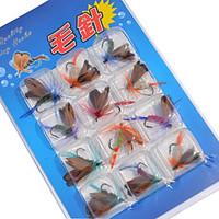 12PCS Top Quality Butterfly Design Single Hook Fishing Lure
