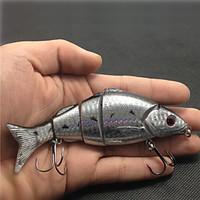 12cm/21g Quality 5 Jointed Sections Swimbait Minnow Floating Lure for Freshwater and Sea Fishing Lure Random Color