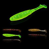 12 pcs Soft Bait Lure kits Fishing Lures Lure Packs Soft Bait Brown Green Yellow Red Random Colors Assorted Colors Coffee g/Ounce mm/