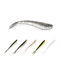 12 pcs Fishing Lures Soft Bait Shad Black Pink White Yellow golden tiger Light Blue g/Ounce mm/2-3/4\