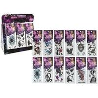 12asst magic tattoos horror style 1xdisplay stand 48pc