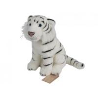 12 sitting white tiger soft toy