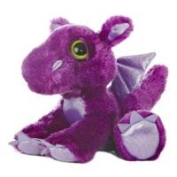 12 purple dreamy eyes dragon soft toy