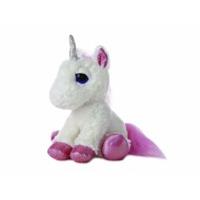 12 white dreamy eyes unicorn soft toy