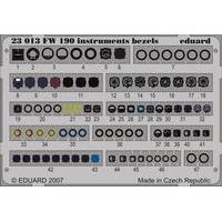 1:24 Fw-190 Instruments Bezels Model Kit