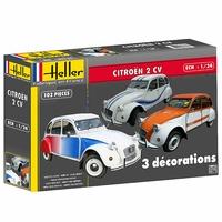 1:24 Heller Citroen 2cv Decorations Special Model Kit