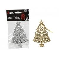 12.5cm Gold Christmas Tree Trim Decoration