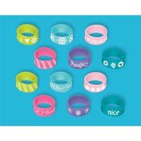 12 Christmas Party Rings/bagues Attitude