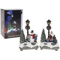 12cm Light Up Resin Christmas Scene