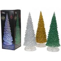 12\' Flashing Light Glitter Crystal Tree Decoration
