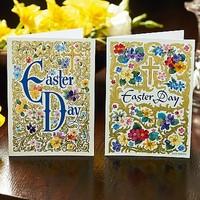 12 Easter Day Filigree Cards