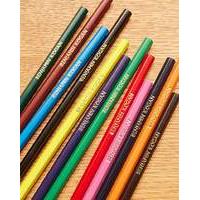 12 personalised colouring pencils