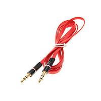 1.2M 4FT Noodle Flat Auxiliary Aux Audio Cable 3.5mm Jack Male to Male Cord