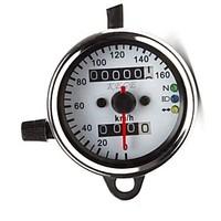 12v universal motorcycle dual odometer speed meter gauge led backlight ...