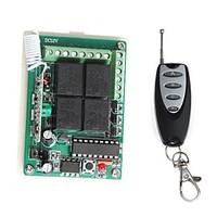 12V 4-Channel Wireless Remote Power Relay Module with Remote Controller (DC 14V)