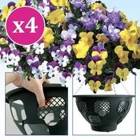 12ins easi hanging baskets x 4