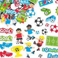 120 Football Foam Stickers
