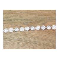 12mm guipure daisy lace trimming white