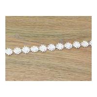 12mm guipure daisy lace trimming ivory