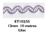 12mm essential trimmings beaded chevron trimming lilac