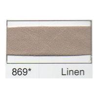 12mm Essential Trimmings Polycotton Bias Binding Tape 2.5m Linen