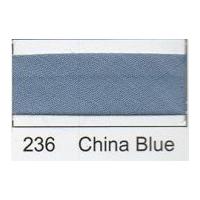 12mm Essential Trimmings Polycotton Bias Binding Tape 2.5m China Blue