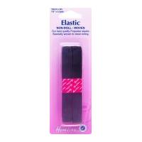 12mm hemline non roll dressmaking elastic 2m black