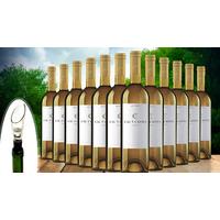 12 Bottles of Spanish White Wine + Free Decanter!