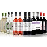 12-Bottle Assortment of Mixed Wine