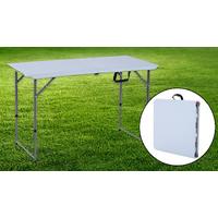 12m folding camping table with adjustable legs