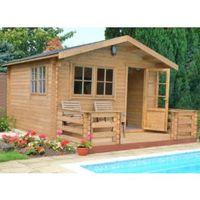 12X14 Kinver 34mm Tongue & Groove Timber Log Cabin