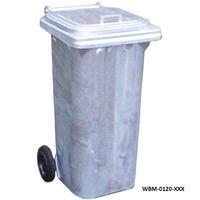 120Ltr Galvanised Steel Wheelie bin