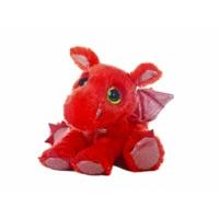 12 red flame dreamy eyes dragon soft toy