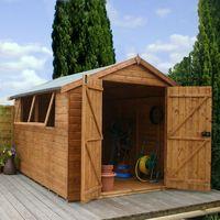 12ft x 8ft Groundsman Tongue and Groove Apex Garden Shed | Waltons