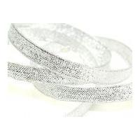 12mm lame pull cord ribbon 20m silver