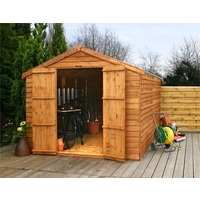 12 x 8 overlap apex shed no windows