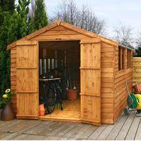 12 x 8 waltons overlap apex wooden shed