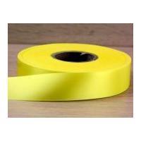 12mm Budget Acetate Satin Ribbon Lemon Yellow