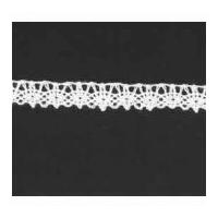 12mm Cotton Lace Trimming White
