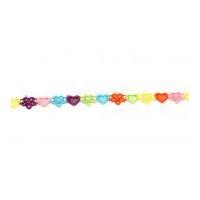 12mm flower heart guipure lace trimming multicoloured