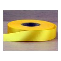 12mm Budget Acetate Satin Ribbon Yellow