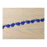 12mm Cut Out Ladybird Shaped Trimming Royal Blue