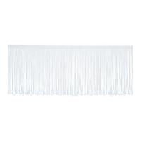 125cm simplicity looped chainette fringe trimming white