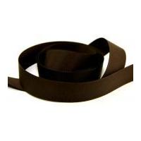 12mm Berisford Rustic Taffeta Ribbon 25 Brown