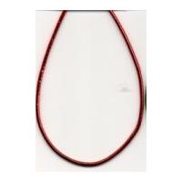 1.2mm Berisford Metallic Round Stretch Elastic 250 Red