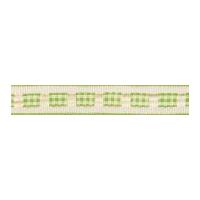 12mm berisford gingham ruffle ribbon meadow