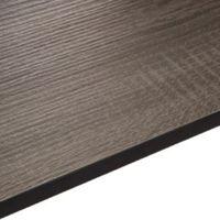 12.5mm Topia Dark Wood Effect Square Edge Kitchen Worktop (L)3020mm (D)610mm