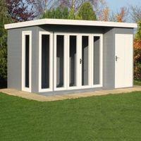 12X8 Aster Shiplap Timber Summerhouse with Assembly Service